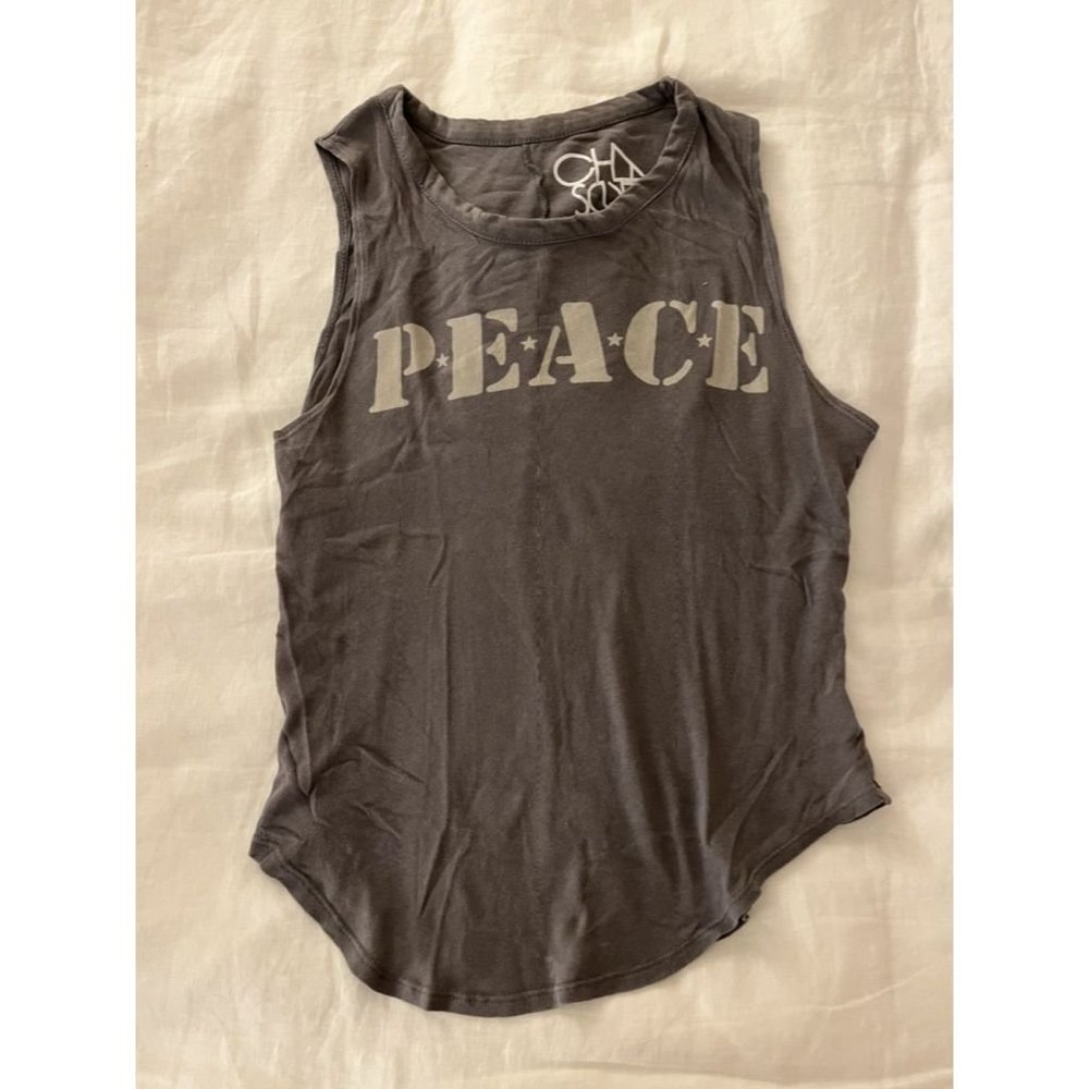 CHASER 'PEACE' GREY TANK